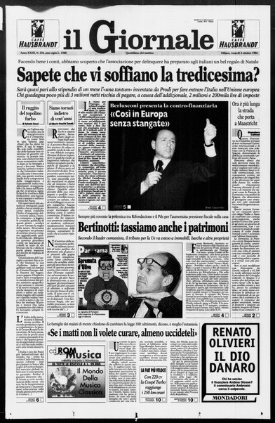 Il giornale : quotidiano del mattino